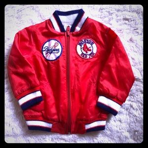 Vintage Baseball Jacket - Size 12 months